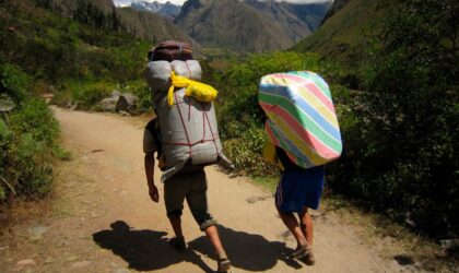 Porteadores del Camino Inca