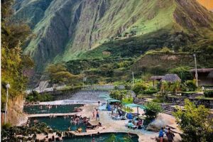 The Hot Spring of Cocalmayo in Region of Machu Picchu, Cusco, Peru