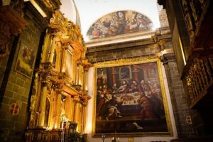 A Escola Cusqueña de Pintura da cidade de Cusco no Peru.