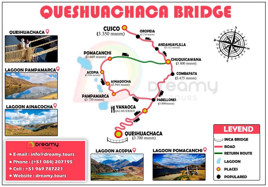 Tour Qeswachaca puente Inca -Dreamy Tours
