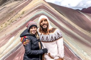 A Montanha de 7 Cores ou Arco Iris no Perú, Cusco.