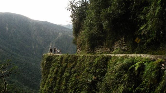 The Death Road or "Ruta de la Muerte in Spanish" 
